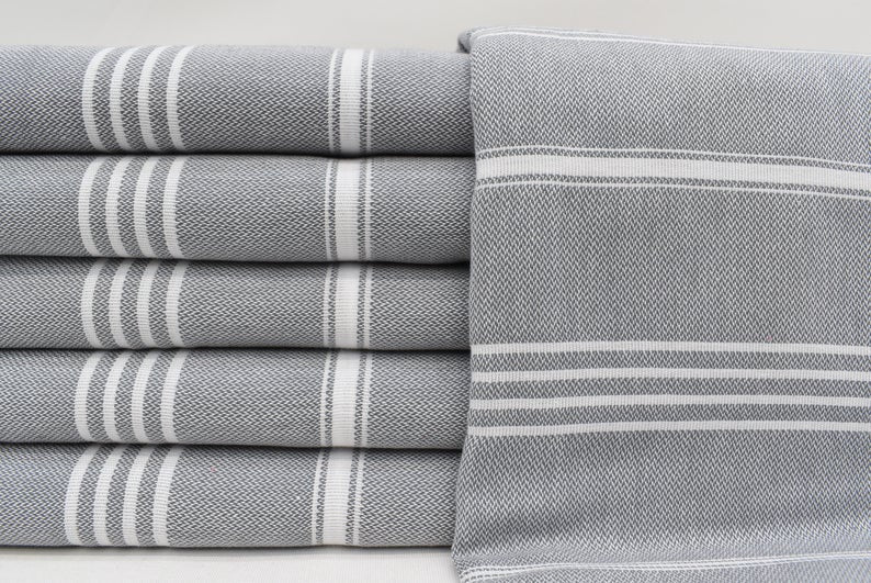 MONACO GRAY TURKISH TOWEL
