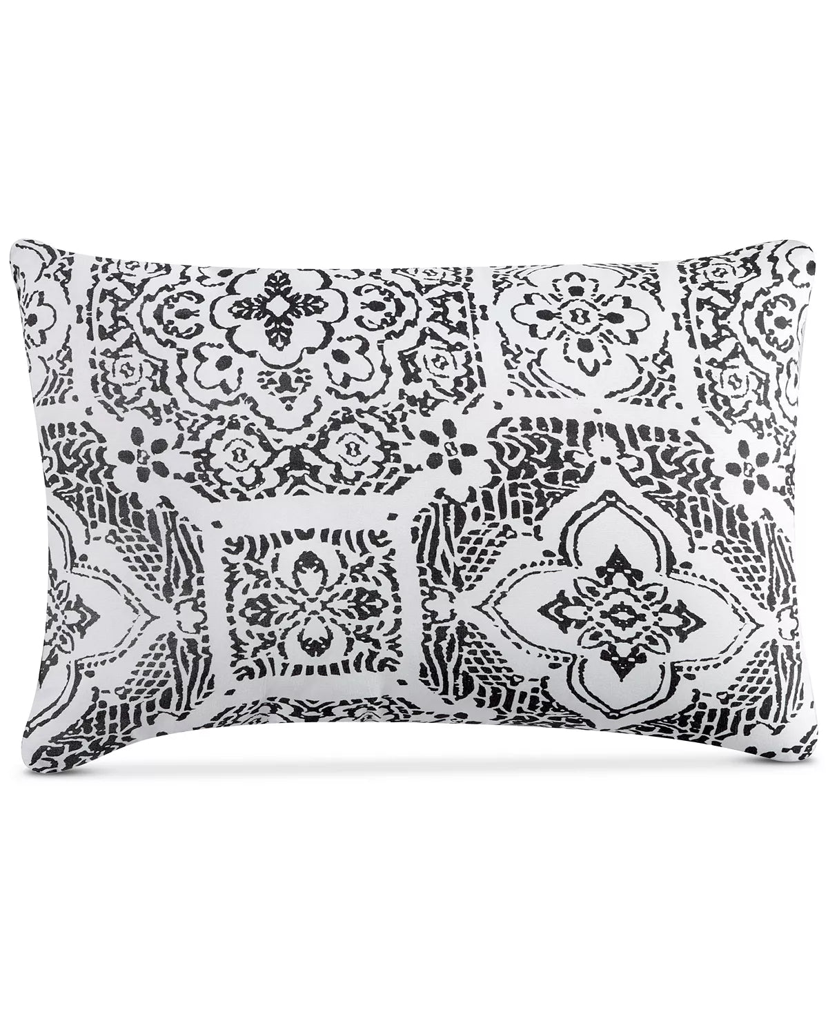 Amalie Reversible 12-Pc. Comforter Set - Charcoal/White