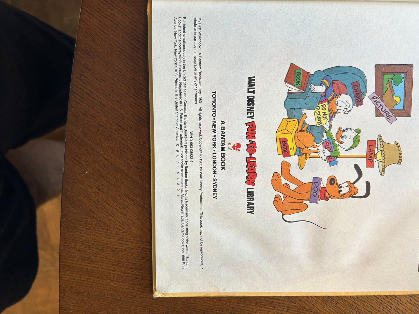 My First Wordbook volume 16 - Disney - 1983