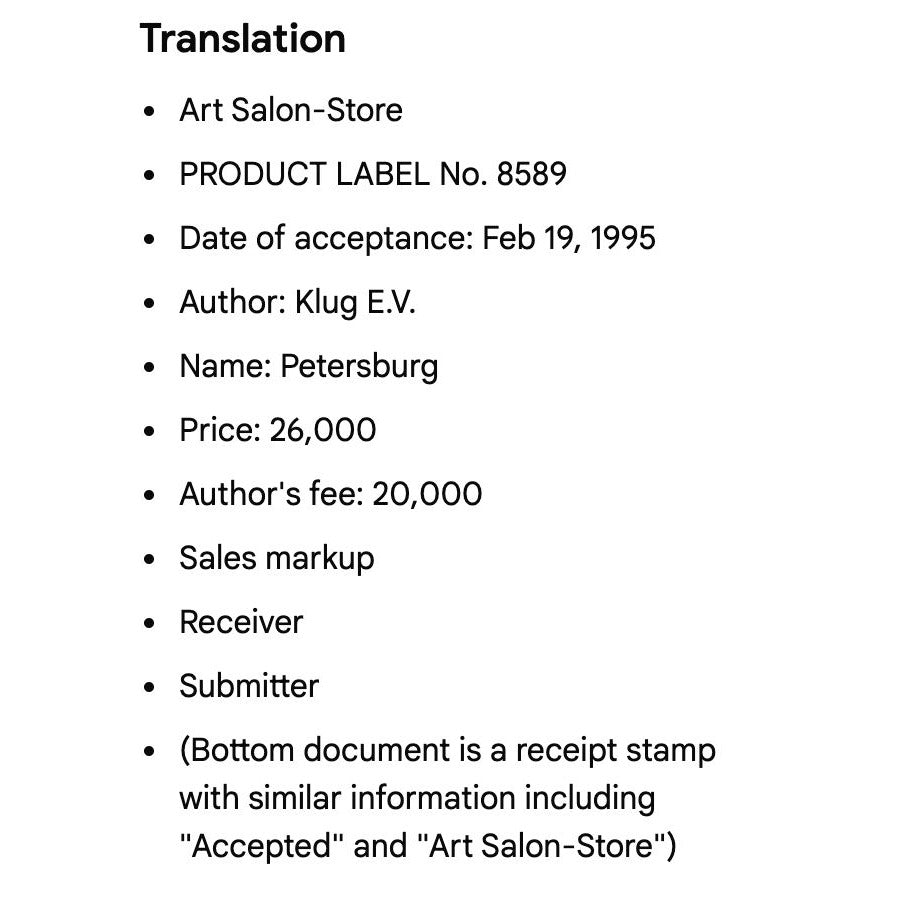 Watercolor Painting Of St. Isaacs Cathedral In Winter Signed Dublikiy E 1993