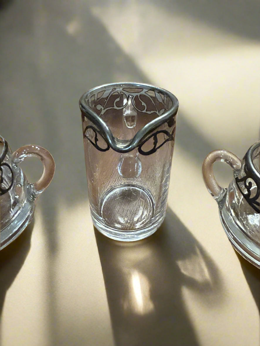 A.H. Heisey Creamer and Sugar Bowl Set or Trio