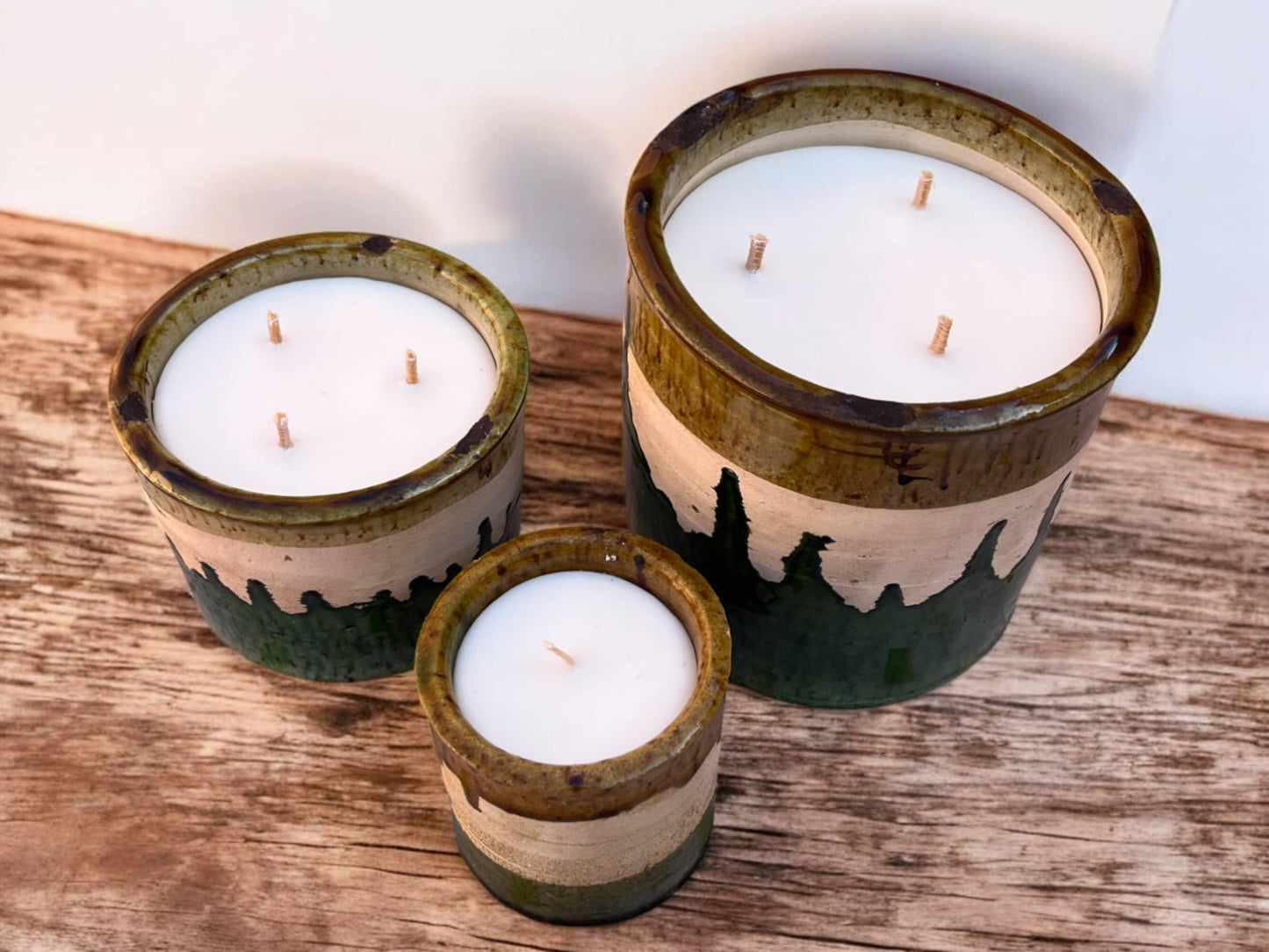 Luxury Moroccan Glaze Tamegroute Scented Soy Wax Candle: Handmade Ceramic Artistry