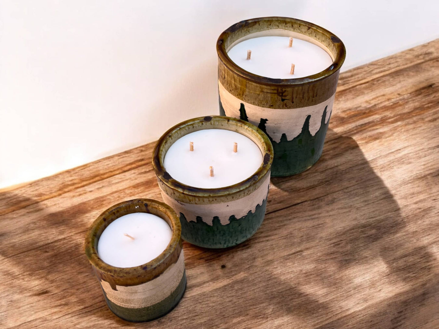 Luxury Moroccan Glaze Tamegroute Scented Soy Wax Candle: Handmade Ceramic Artistry