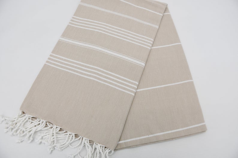 MONACO BEIGE TURKISH TOWEL
