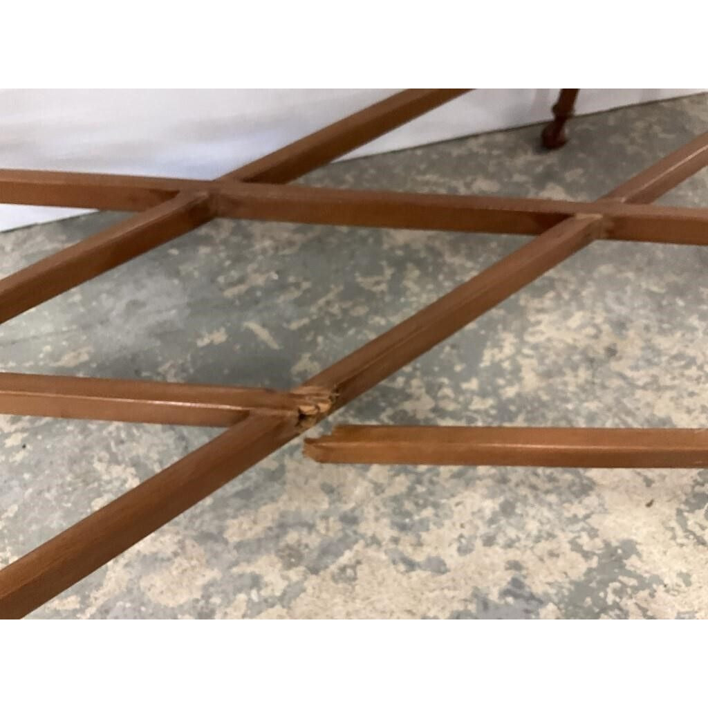 Vintage Mahogany Butlers Tray Table With Intricate Inlay