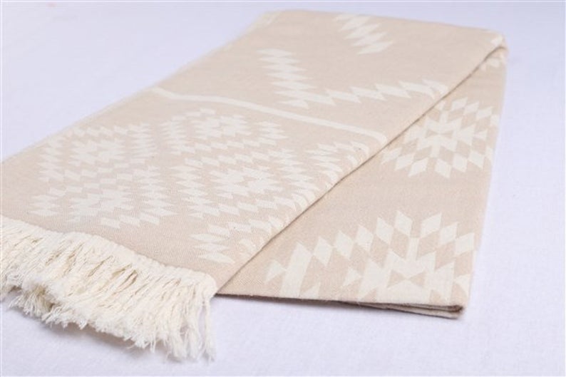 AZTEC BEIGE TURKISH TOWEL