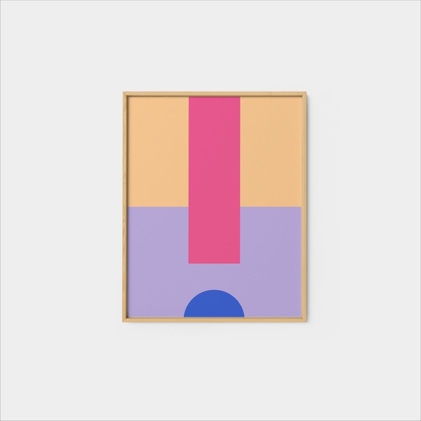 MinMod Colorful Geo Print, Fine Art