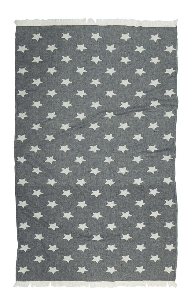 STAR BLACK TURKISH TOWEL