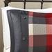 Home Essence Warren Red Herringbone Plaid 7 Piece Comforter Set, King