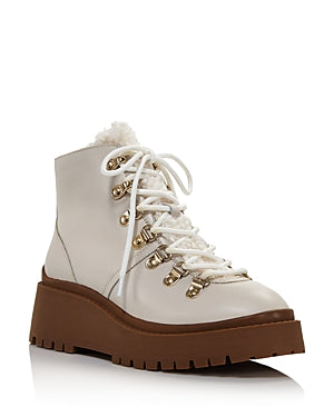 Aqua Women's Miranda Hiker Boots Bone - SZ 10