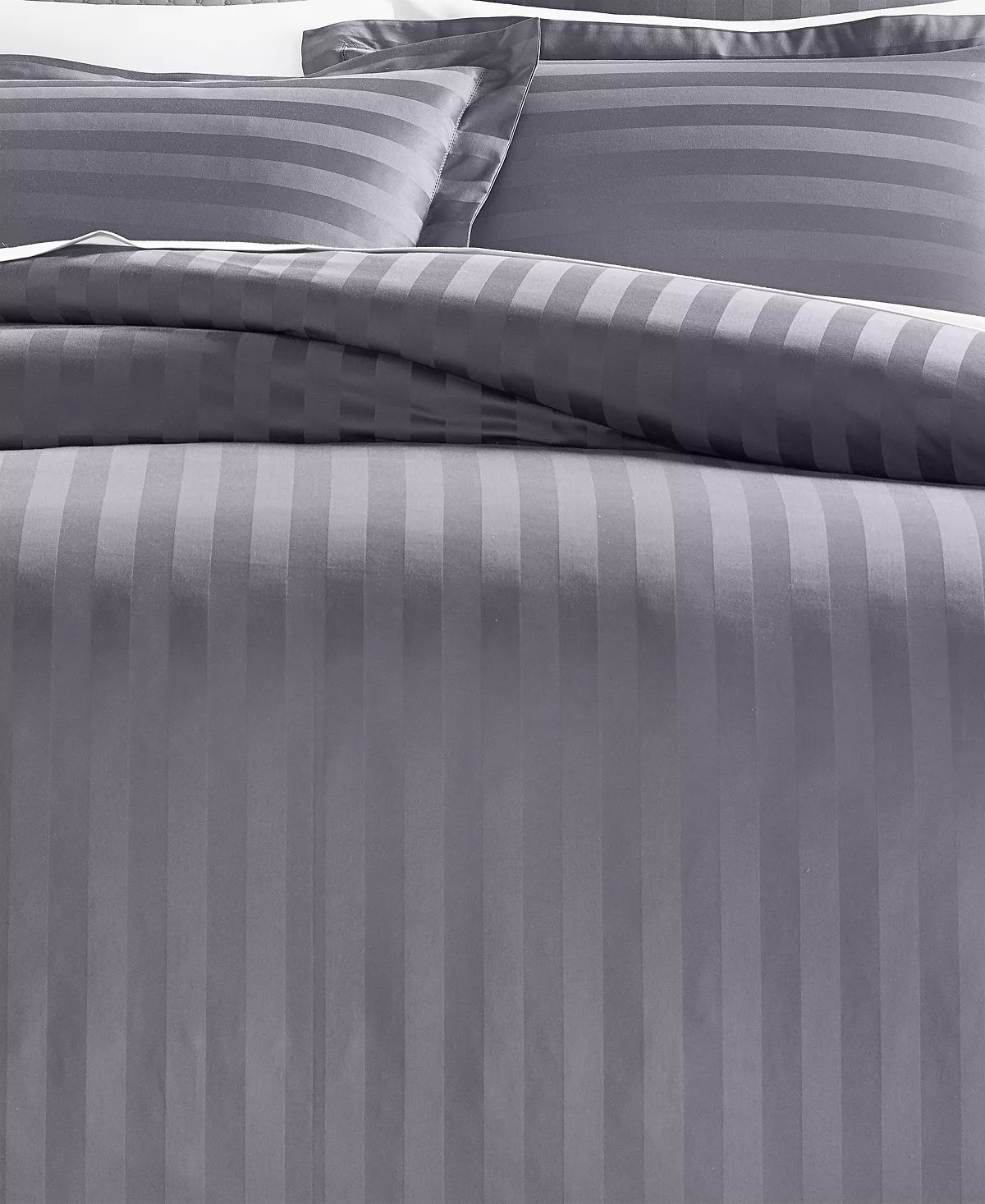 Charter Club Damask Collection Thin Stripe Supima Cotton 550 Thread Count 3 Pc. Comforter Set, Full/Queen