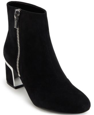 DKNY Crosbi Booties Black Suede 8.5M