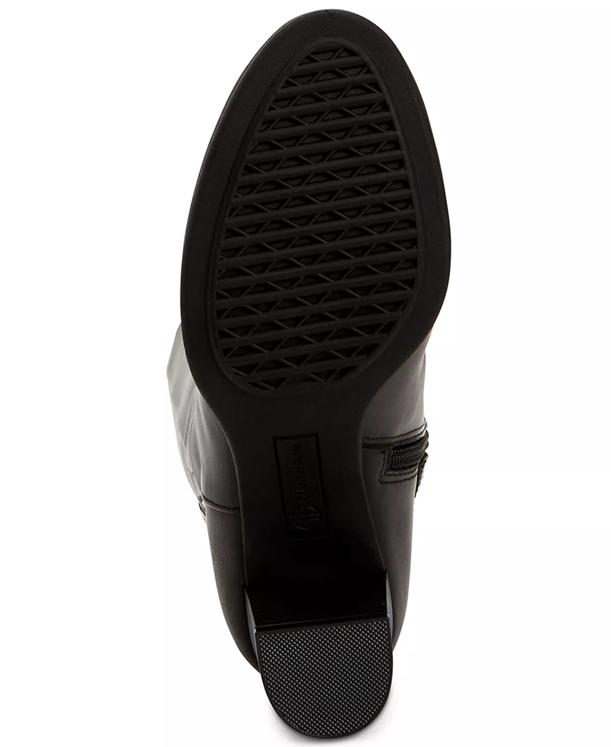 Giani Bernini Adonnys Memory-Foam Wide-Calf Black Leather 7.5M