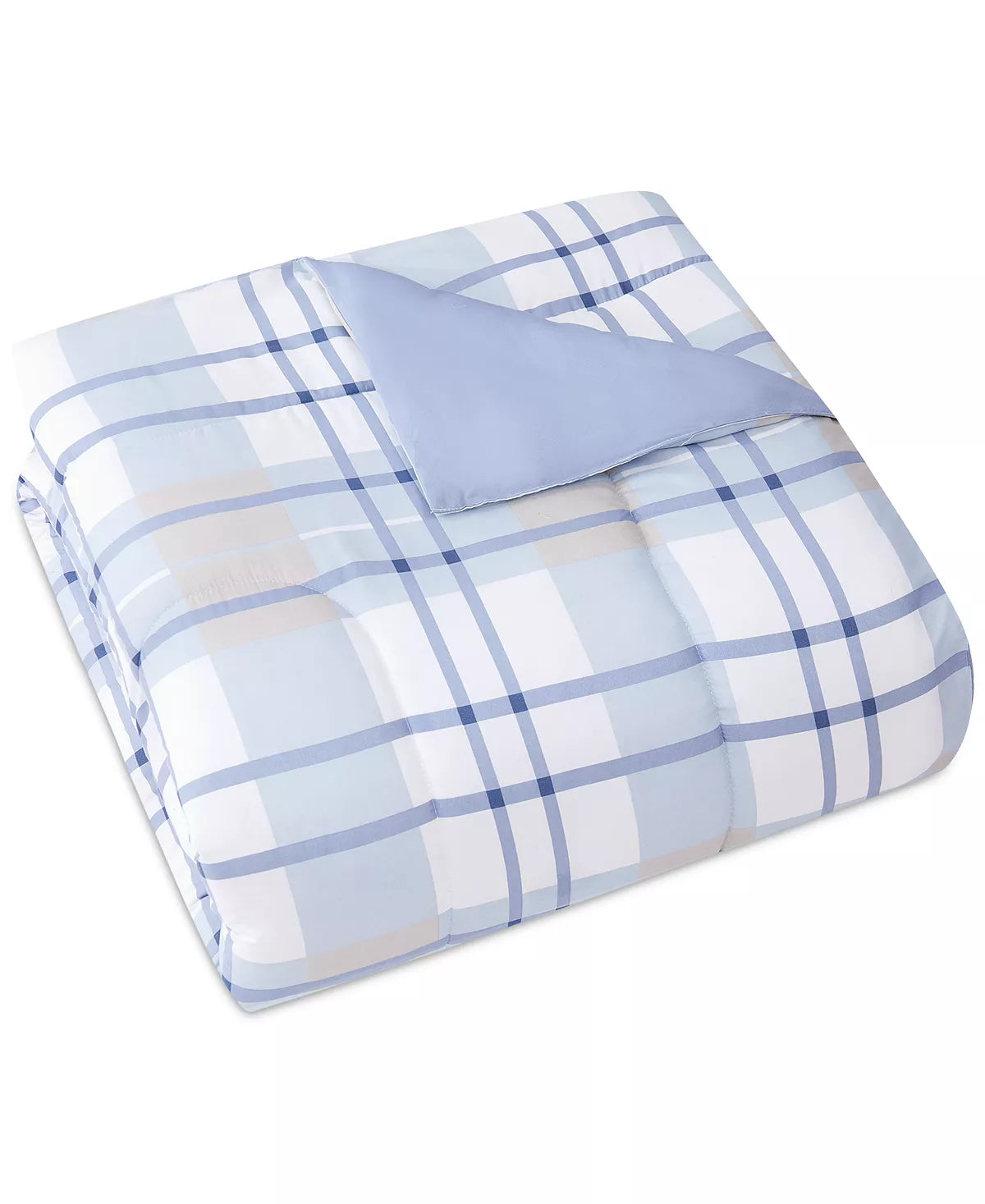 Pem America - Aaron 3-Pc. Reversible Plaid Full/Queen Comforter Set