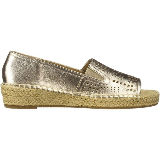 Bella Vita Cora Peep-Toe Espadrille Sandals - Champagne - SZ 6