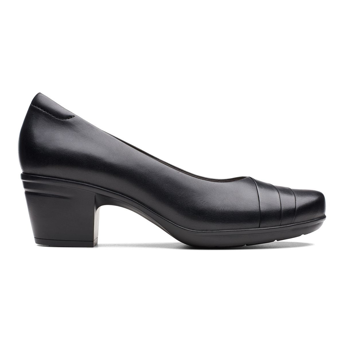 Clarks Clarks Collection Womens Emsl Black Leather 8M