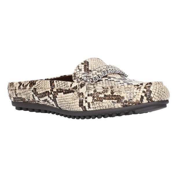 Bella Vita Bella Vita Lucinda Mule Loafer Taupe Snake 7M