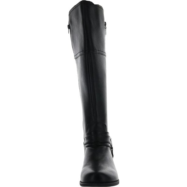 GBG Los Angeles Womens Harlea Ankle Strap Heel Boots