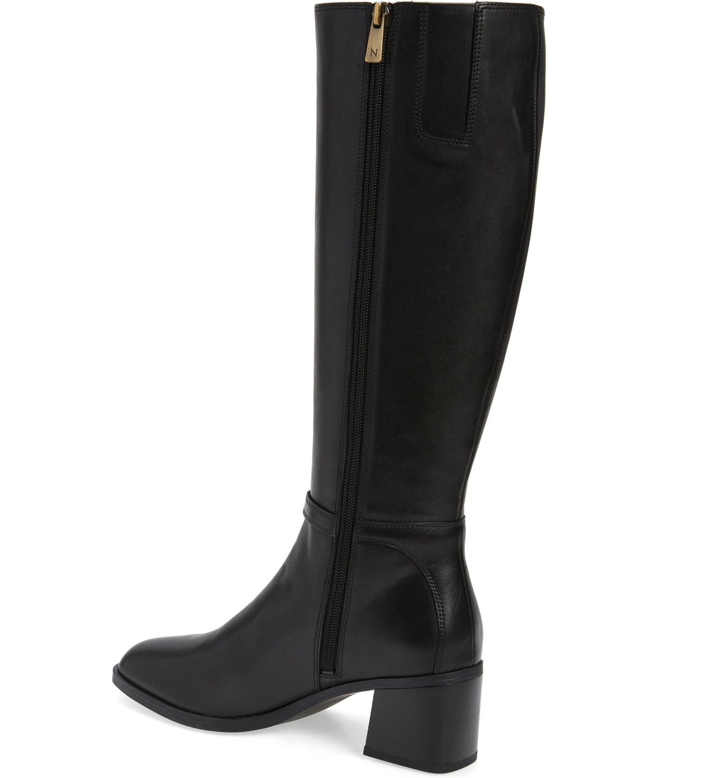 Naturalizer Sterling Wide Calf High Shaft Black Leather 8M