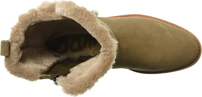 Sam Edelman Womens Jailyn Faux Fur Suede Block Heel Boot