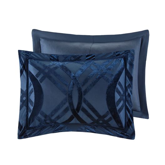 Madison Park Dolores Duvet Cover and Sham Set, Blue, King
