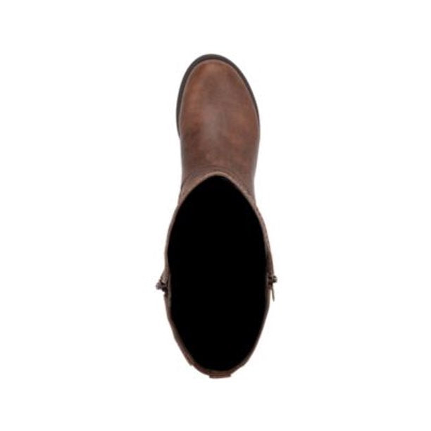 GBG Los Angeles Womens Harlea Ankle Strap Heel Boots