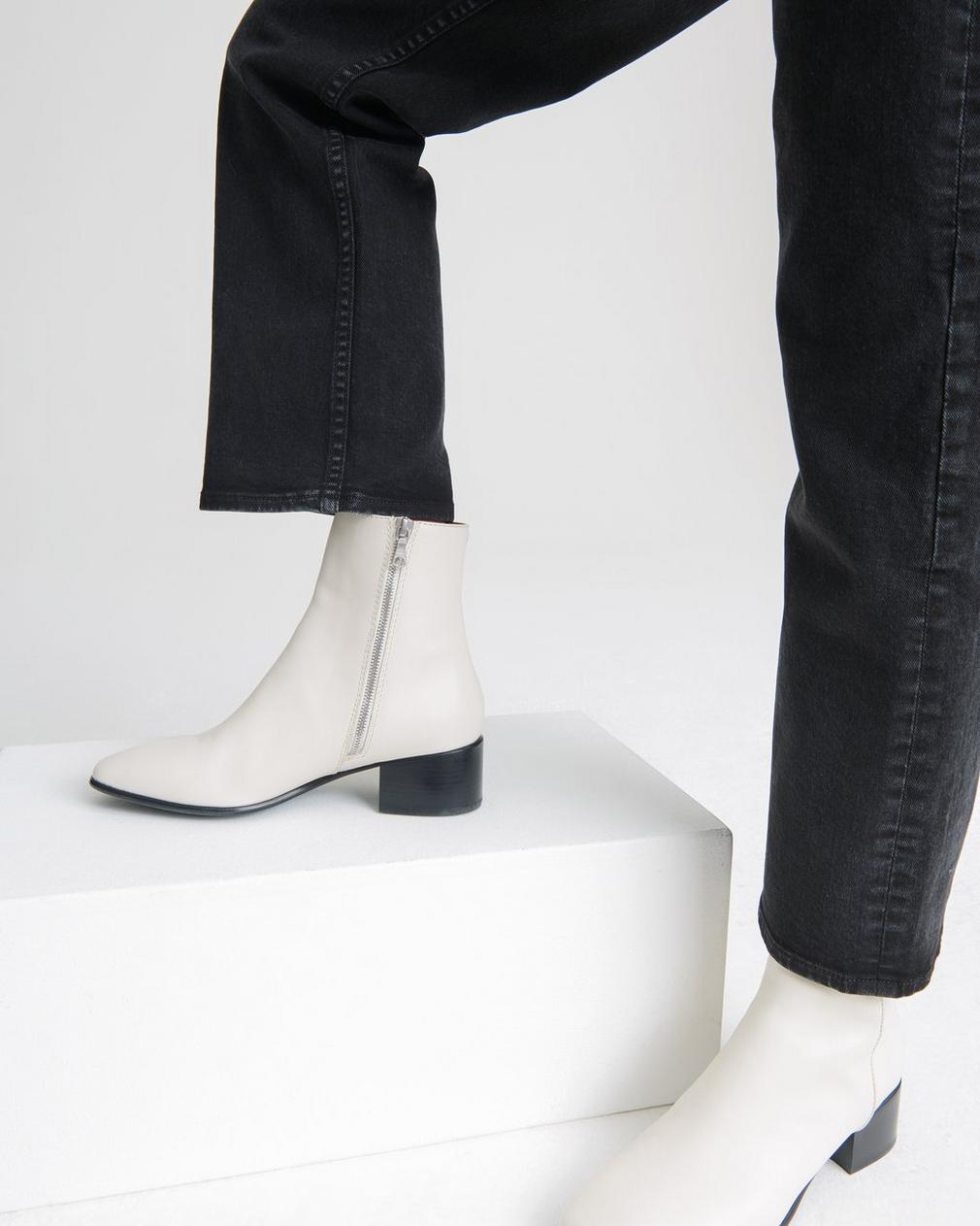 Rag & Bone - ASLEN MID BOOT - Leather Chelsea Ankle Bootie - Size 7