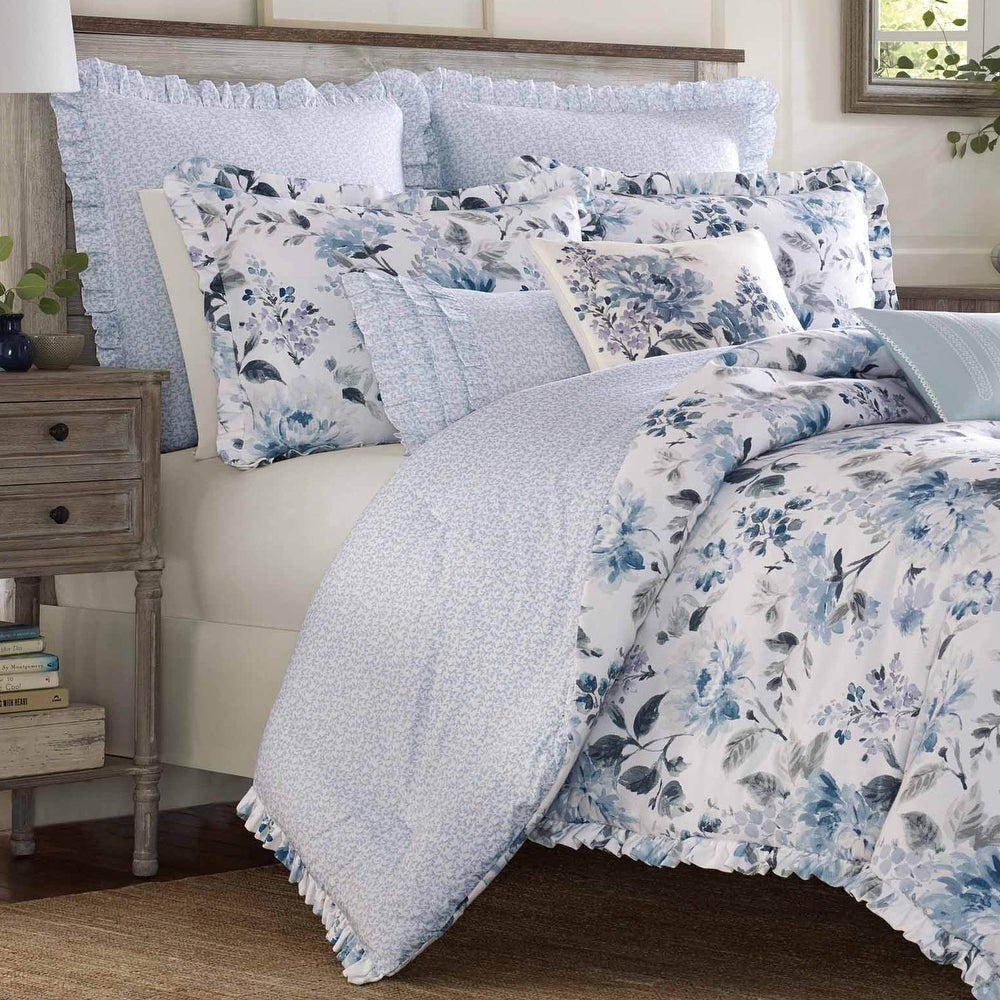 Laura Ashley Chloe Cottage Comforter Set, King Bedding