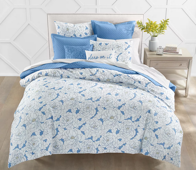 Charter Club Damask Designs Camellia 3 Pc. Comforter Set, Full/Queen