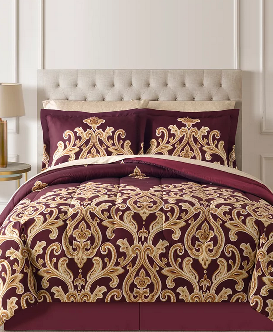 FAIRFIELD SQUARE COLLECTION Amalanta Reversible 8-Pc. Comforter Set - Queen