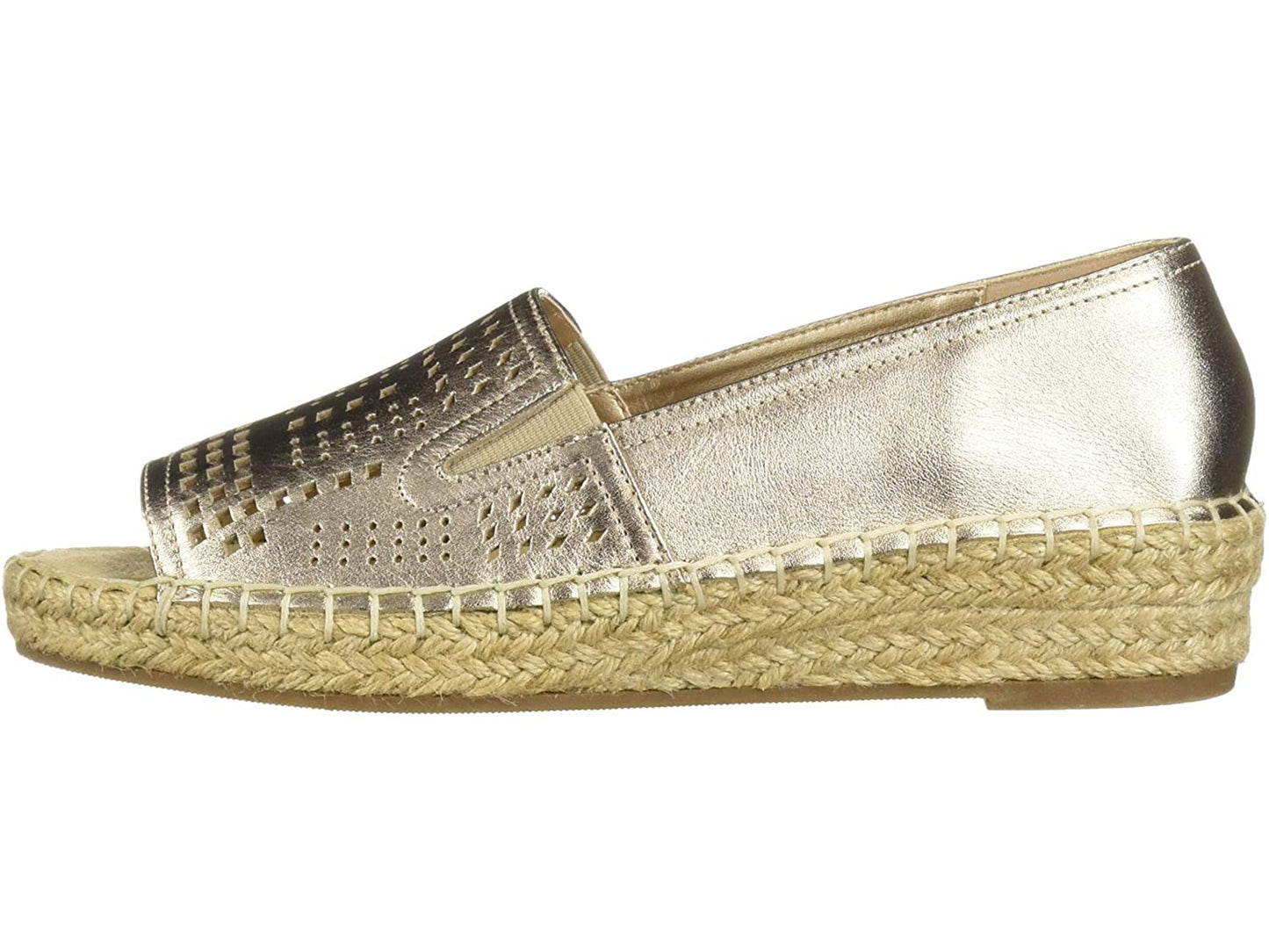 Bella Vita Cora Peep-Toe Espadrille Sandals - Champagne - SZ 6