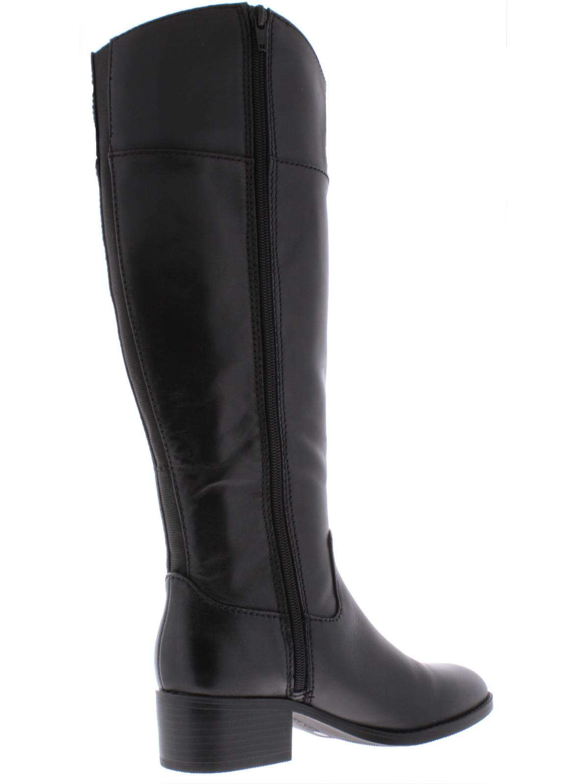 Alfani Womens Bexleyy Riding Boots Black Leather Size - 6.5 M