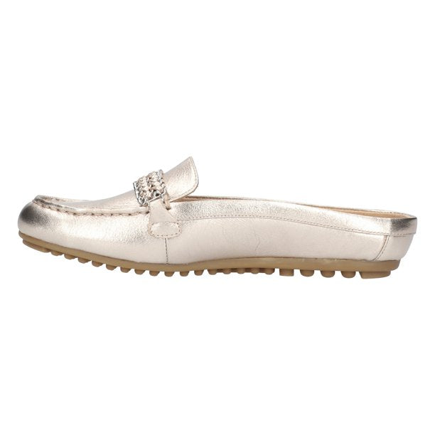 Bella Vita Lucinda Mule Loafer Champagne Leather ~ Size 6.5 M