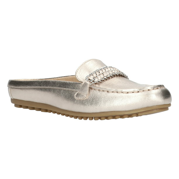 Bella Vita Lucinda Mule Loafer Champagne Leather ~ Size 6.5 M