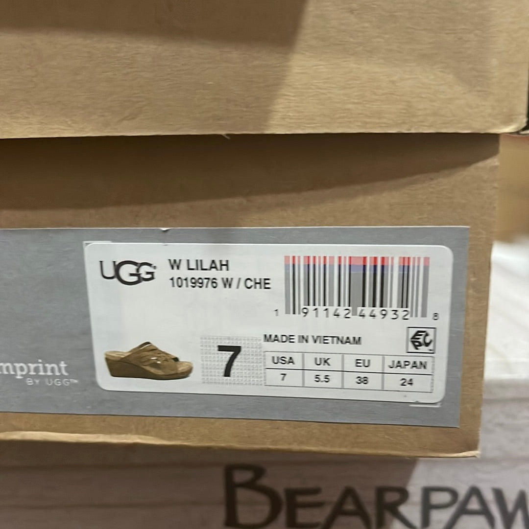 UGG Lilah (Chestnut) Women's Sandals Size 7