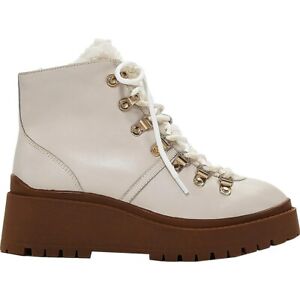 Aqua Women's Miranda Hiker Boots Bone - SZ 10