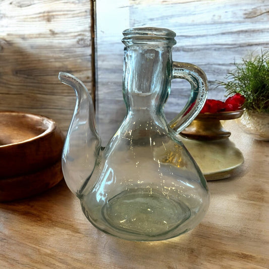 Vidrios Oil Pitcher San Miguel Vte Recycled Art Glass Hand Made