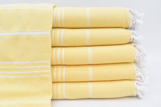 MONACO YELLOW TURKISH TOWEL