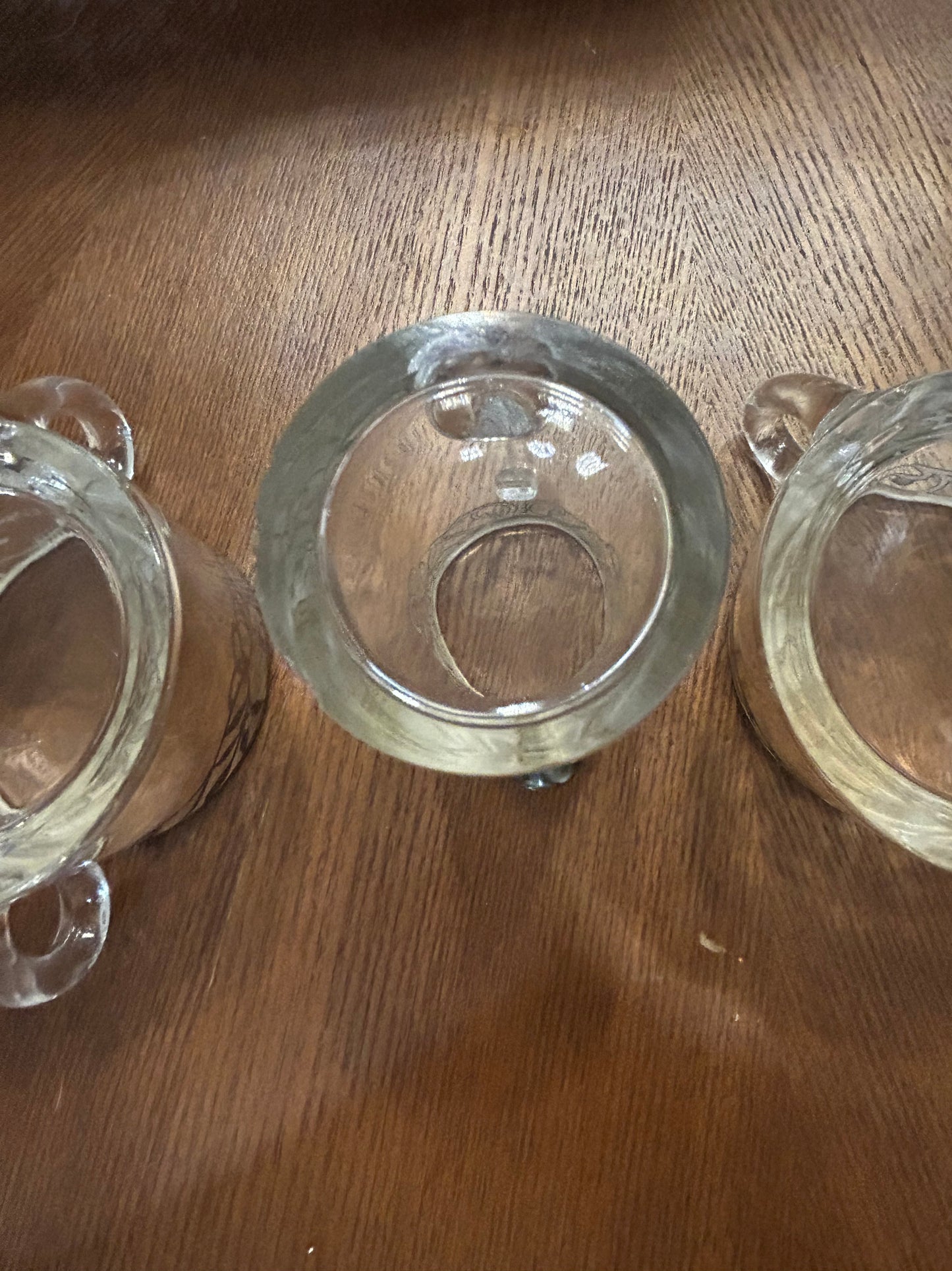 A.H. Heisey Creamer and Sugar Bowl Set or Trio