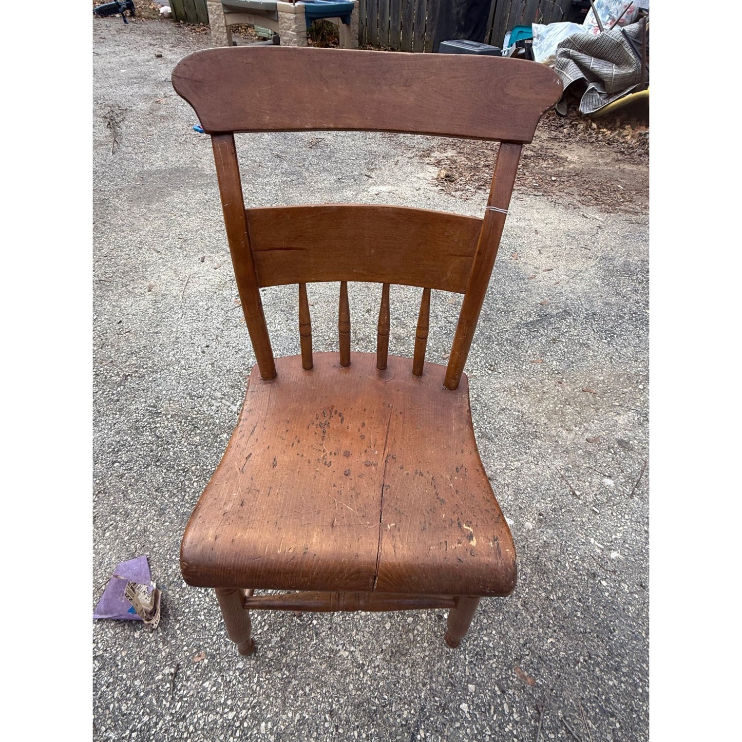 Late 1800's American Spindle Back Dining Chair - Set of 4