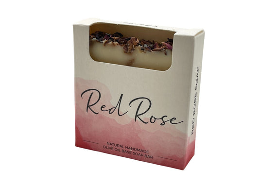 ARTISAN HAND MADE SCENTED RED ROSE SOAP