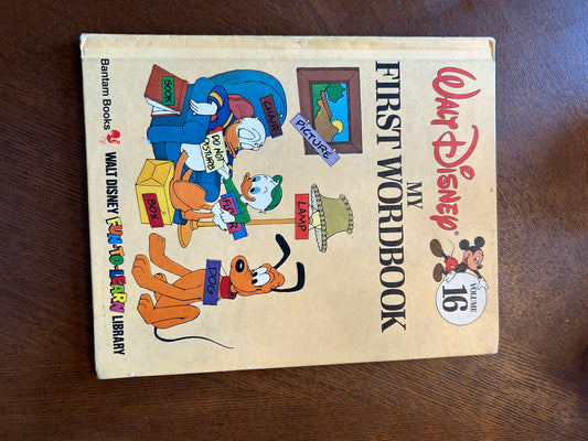 My First Wordbook volume 16 - Disney - 1983