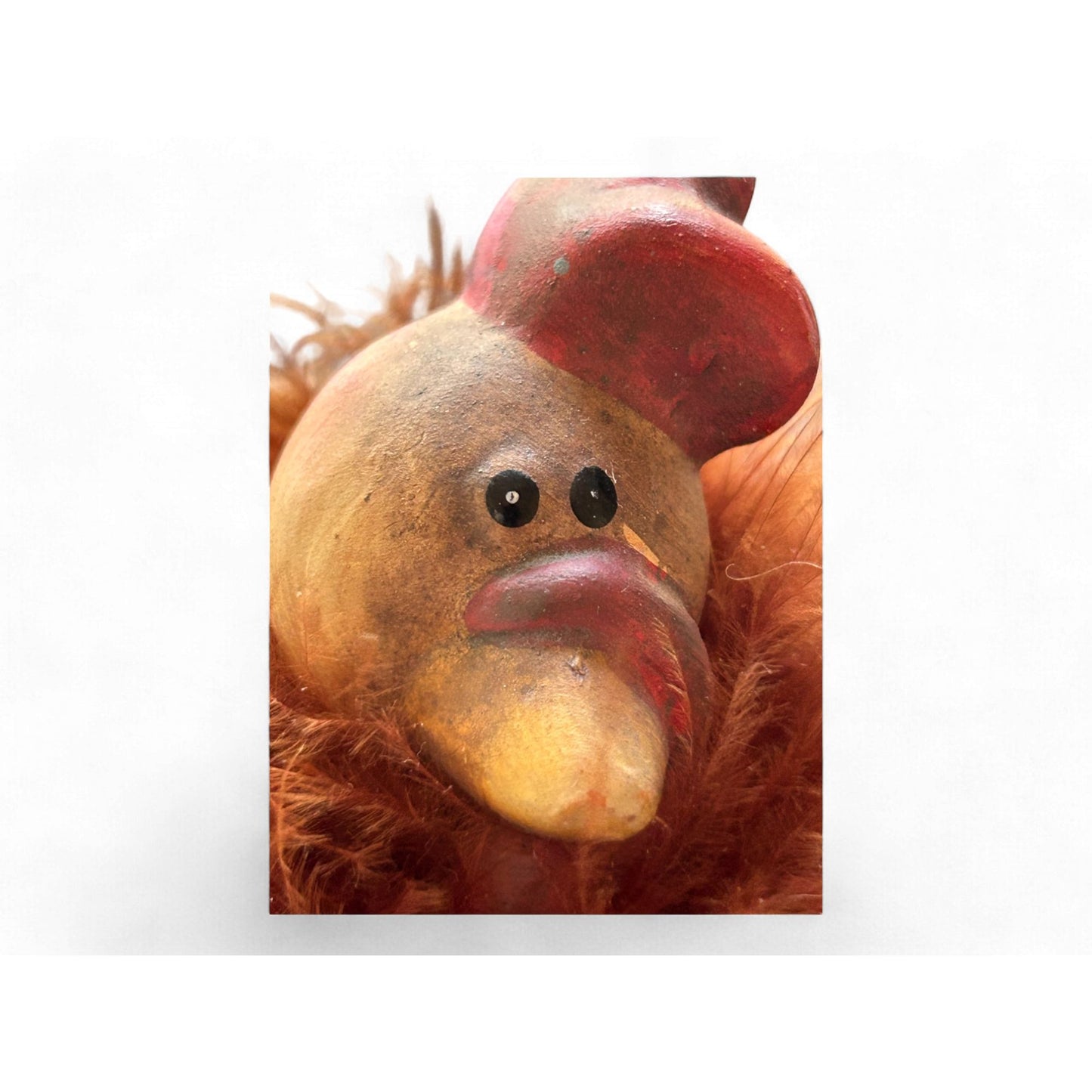 Vintage Ceramic Turkey Figurines With Feather Accents