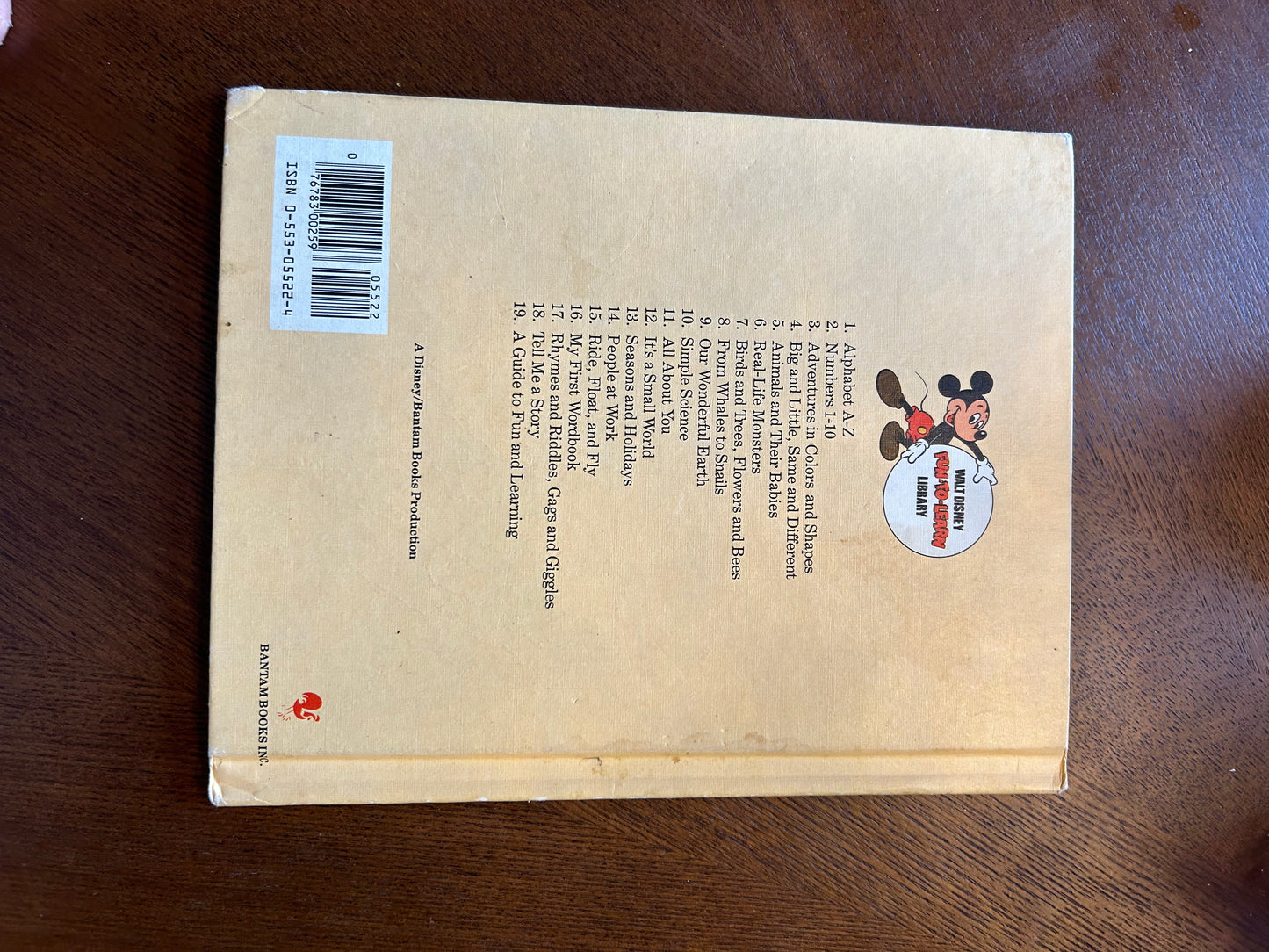 My First Wordbook volume 16 - Disney - 1983