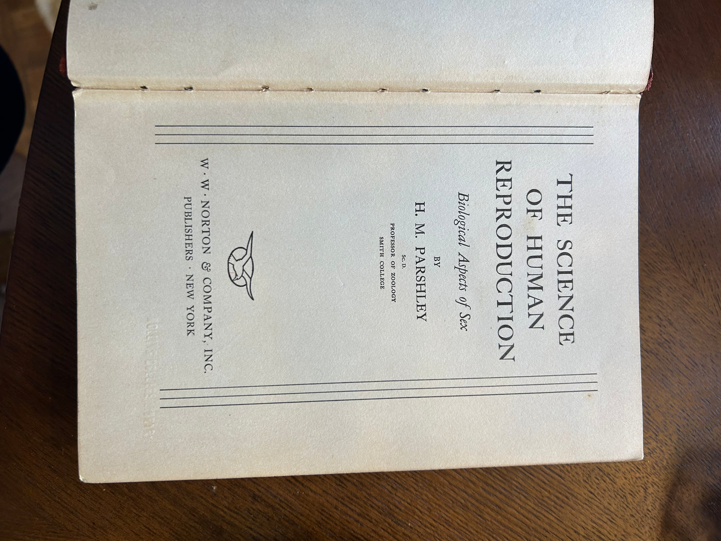 Science of Human Reproduction- 1933