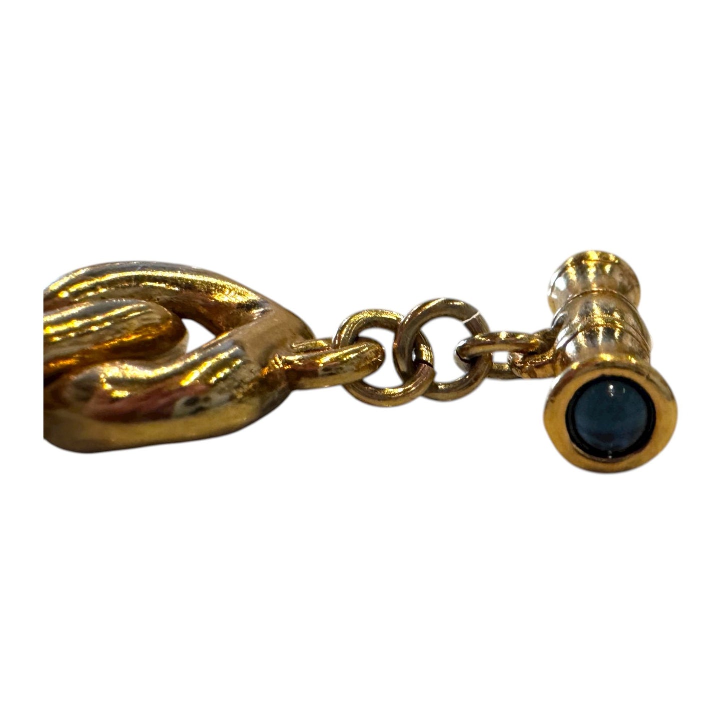 Vintage Agatha Paris Gold-Plated Chain Link Bracelet W/ Toggle Clasp