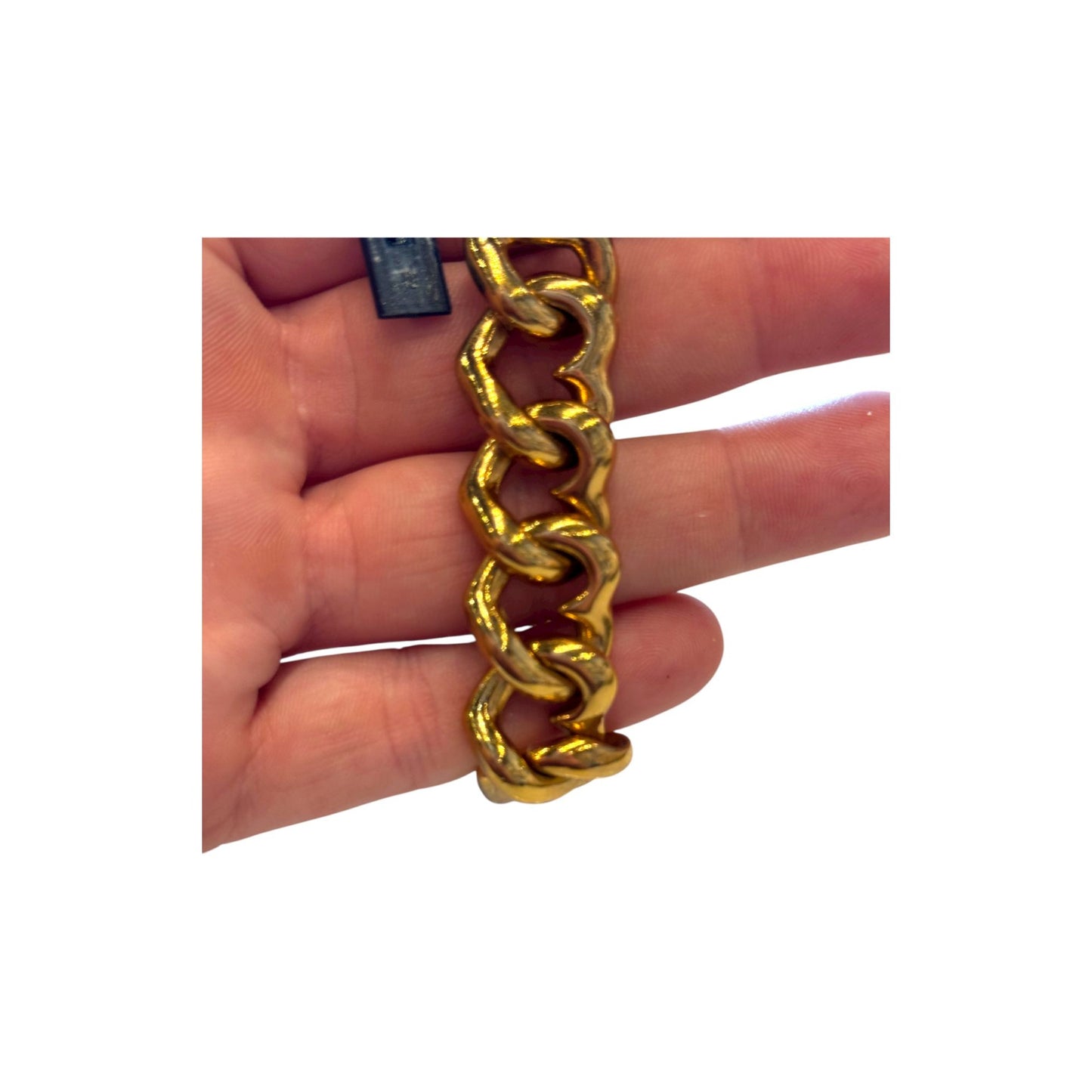 Vintage Agatha Paris Gold-Plated Chain Link Bracelet W/ Toggle Clasp