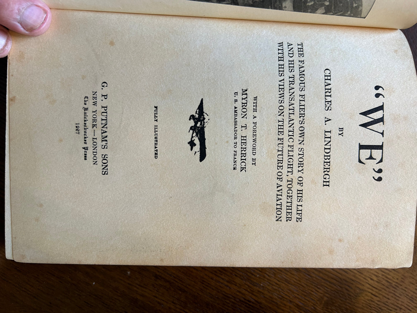 “We” by Charles Lindbergh - 1927, 25th impression