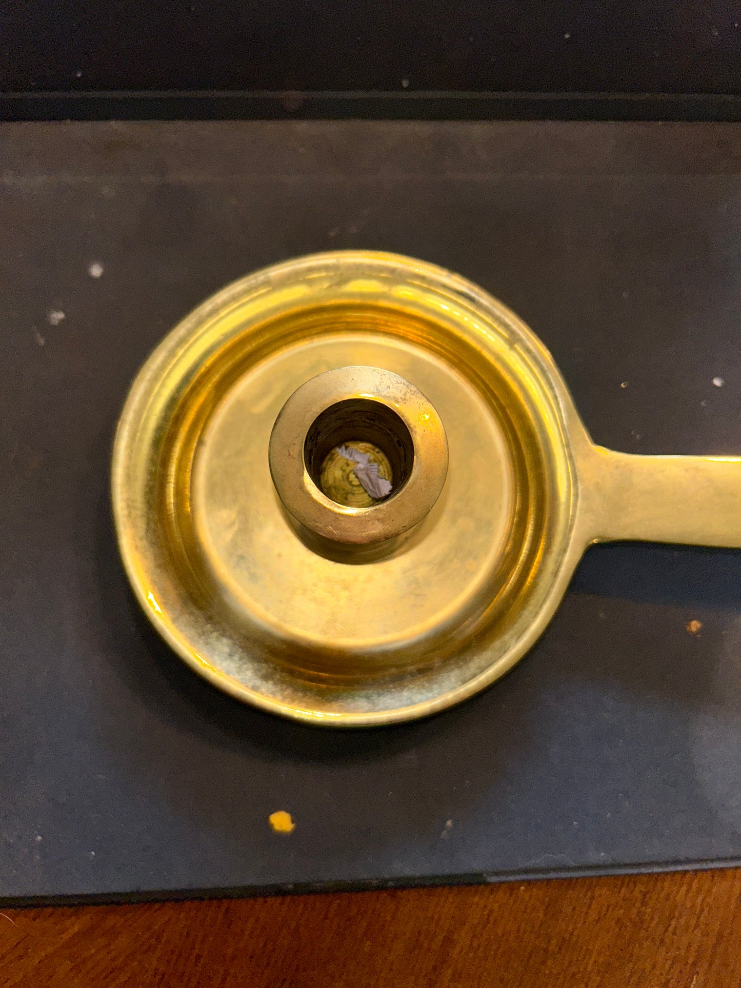 Williamsburg brass candle holder