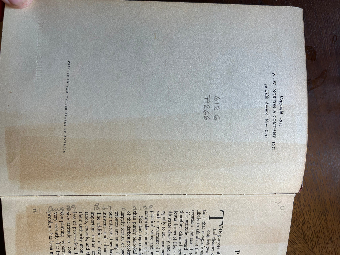 Science of Human Reproduction- 1933
